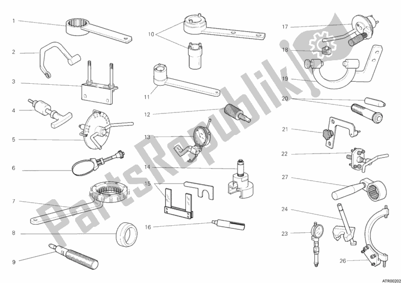 All parts for the Workshop Service Tools, Engine of the Ducati Monster 1100 ABS USA 2010